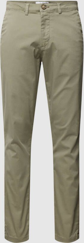 Selected Homme Slim fit broek met paspelzakken aan de achterkant model 'Miles'