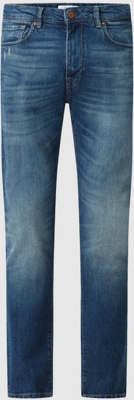 SELECTED HOMME slim fit jeans SLHLEON medium blue denim