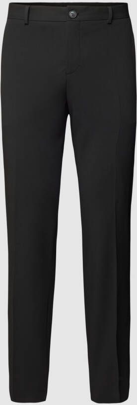 Selected Homme Slim fit pantalon met knoop- en ritssluiting