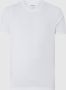 Selected Homme Geribbelde Ronde Hals Korte Mouw T-shirt White Heren - Thumbnail 1