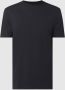Selected Homme Geribbelde Ronde Hals Korte Mouw T-shirt Black Heren - Thumbnail 1