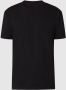 Selected Homme Geribbelde Ronde Hals Korte Mouw T-shirt Black Heren - Thumbnail 1