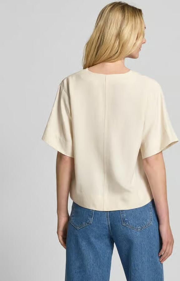 Selected Femme Blouseshirt met vetersluiting model 'NATUK'