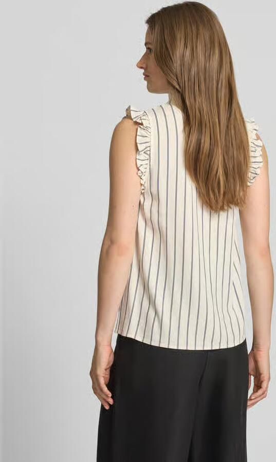 Selected Blousetop van een mix van viscose en linnen model 'VIVA' - Foto 2