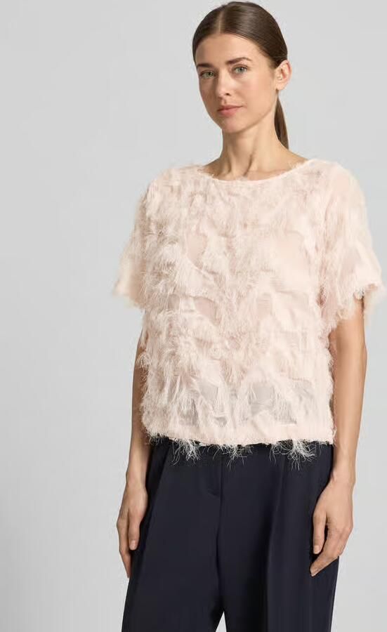 Selected boxy fit blouseshirt met franjes-design model 'MYLINE' - Foto 3