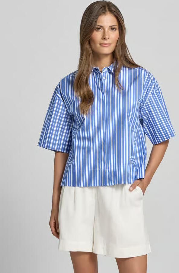 Selected Boxy fit overhemdblouse van puur katoen model 'FIA' - Foto 2