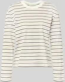 Selected boxy fit shirt met lange mouwen van pure katoen model 'ESSENTIAL'