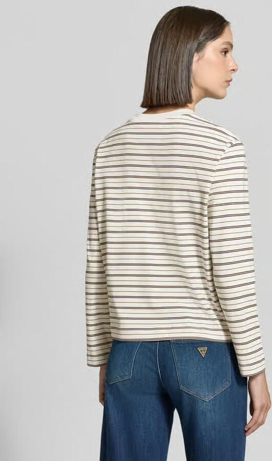 Selected boxy fit shirt met lange mouwen van pure katoen model 'ESSENTIAL' - Foto 2