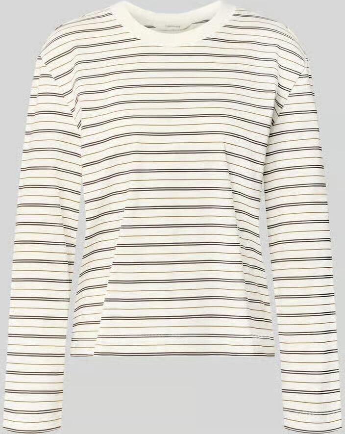 Selected boxy fit shirt met lange mouwen van pure katoen model 'ESSENTIAL' - Foto 2