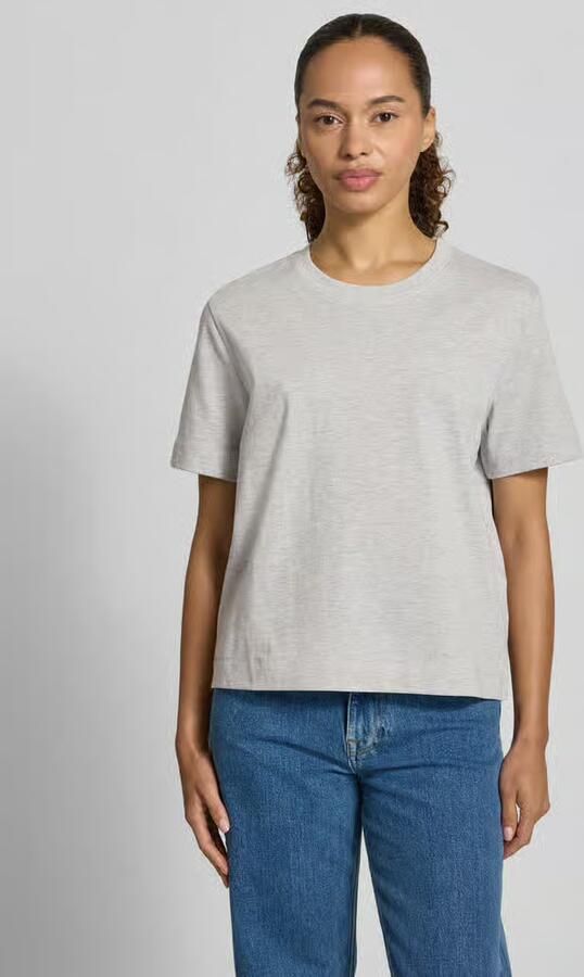 SELECTED FEMME Dames Tops & T-shirts Slfessential Ss Boxy Tee Lichtgrijs - Foto 6
