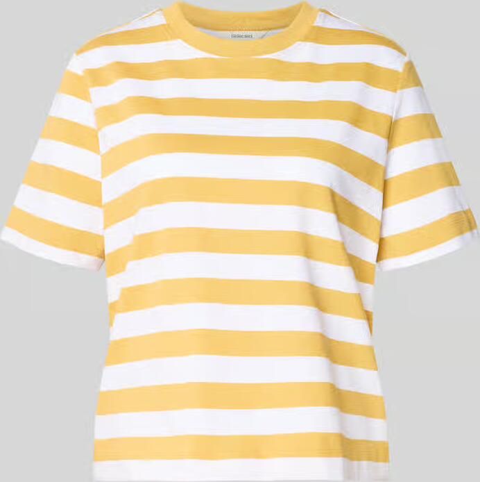 Selected Boxy fit T-shirt van pure Katoen Model 'ESSENTIAL' - Foto 2