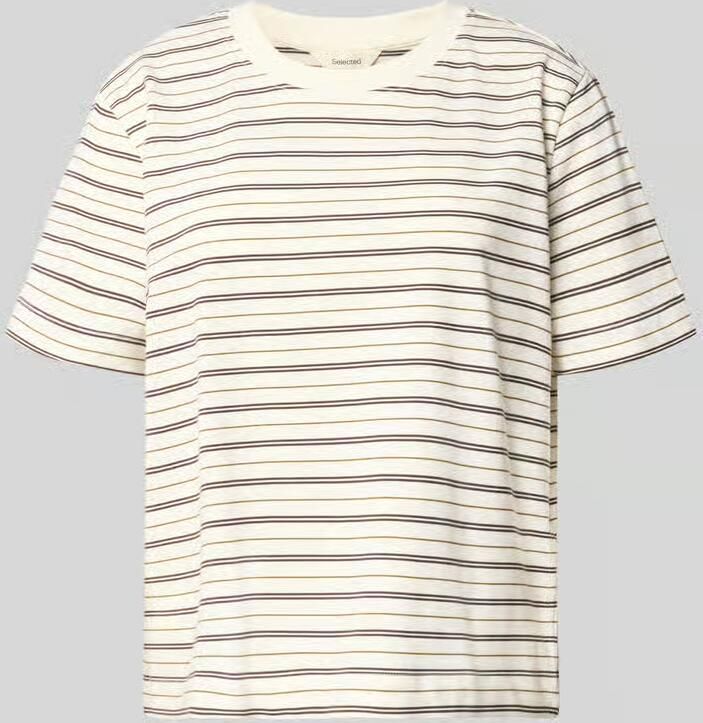 Selected Boxy fit T-shirt van pure Katoen Model 'ESSENTIAL'