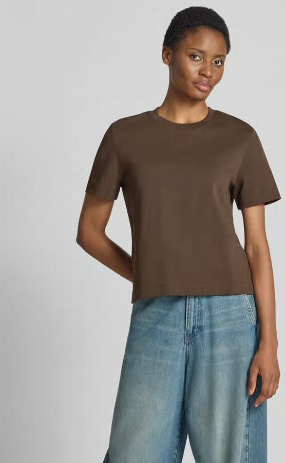 SELECTED WOMEN Dames Tops & T-shirts Slfessential Ss Boxy Tee Bruin - Foto 6