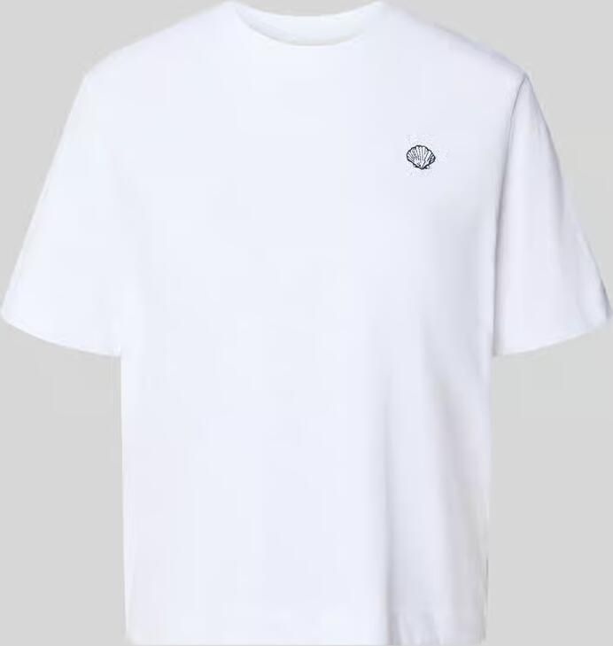 Selected boxy fit T-shirt van puur katoen model 'ELLA' - Foto 2
