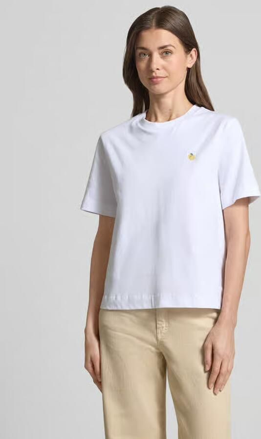 Selected boxy fit T-shirt van puur katoen model 'ELLA' - Foto 2