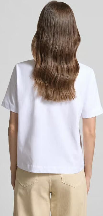 Selected boxy fit T-shirt van puur katoen model 'ELLA' - Foto 3