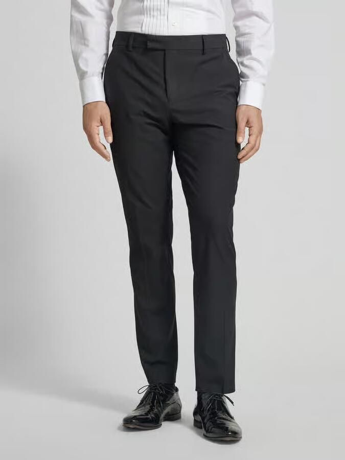 Selected Homme Zwarte elegante broek met verlengde riem Black Heren - Foto 4
