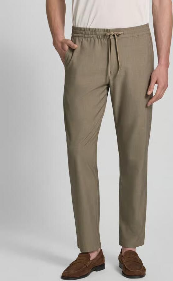 Selected broek met rechte pijpen met viscose model 'ROBERT' - Foto 3