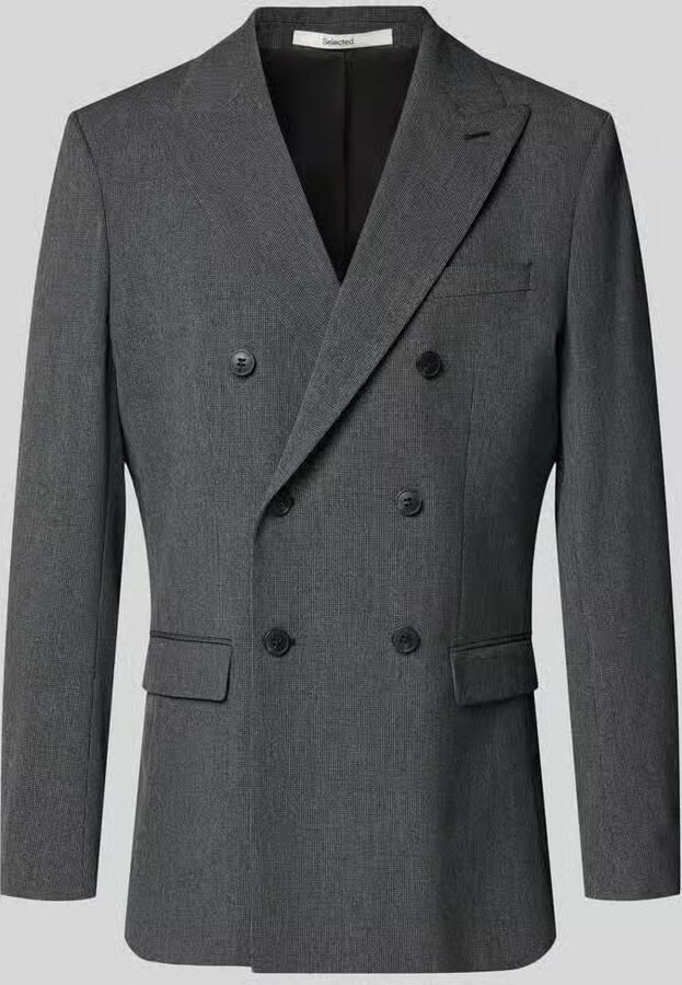 Selected Slim fit colbert van viscosemix