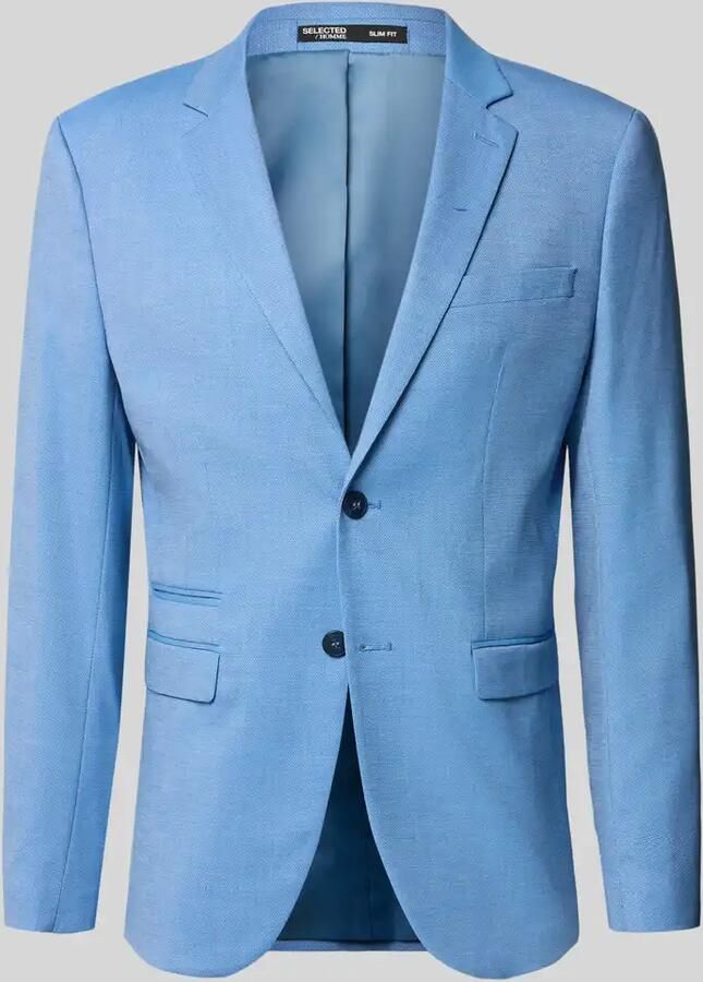 Selected Homme Slim fit 2-knoops colbert met klepzakken model 'NEIL'