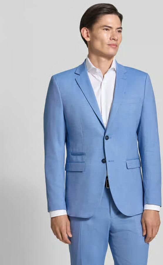 Selected Homme Slim fit 2-knoops colbert met klepzakken model 'NEIL' - Foto 5