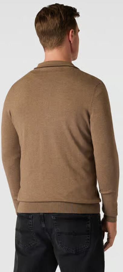 Selected Regular fit gebreid jack van puur katoen model 'BERG' - Foto 4
