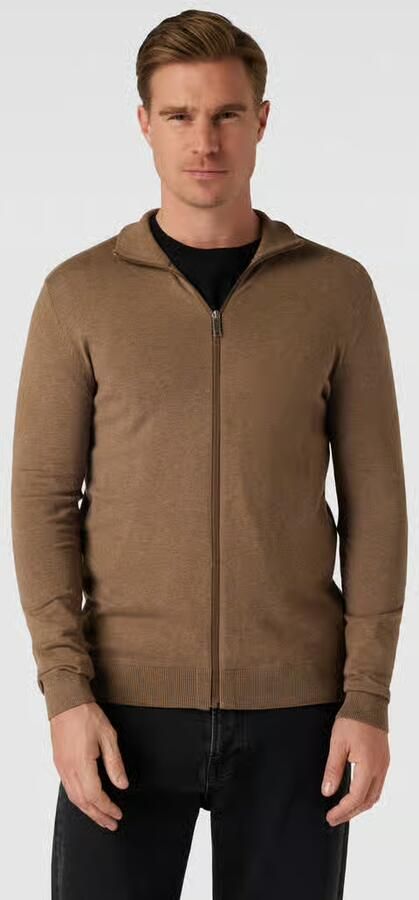 Selected Regular fit gebreid jack van puur katoen model 'BERG' - Foto 13