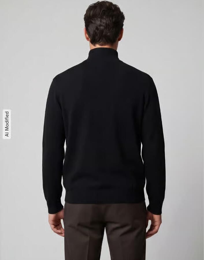 Selected Homme Relaxed fit gebreid jack van viscosemix model 'TELLER' - Foto 2