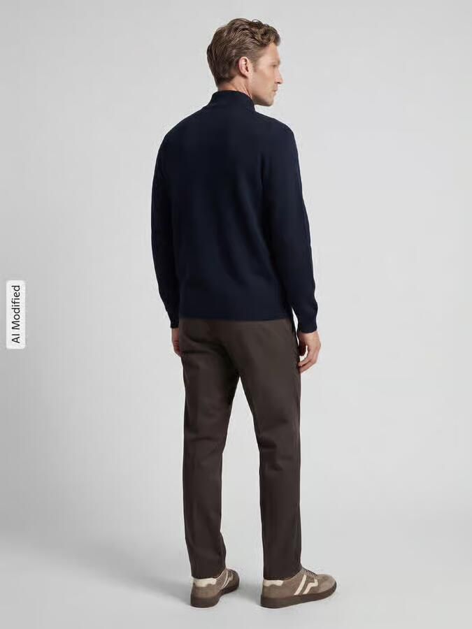 Selected Homme Relaxed fit gebreid jack van viscosemix model 'TELLER' - Foto 2