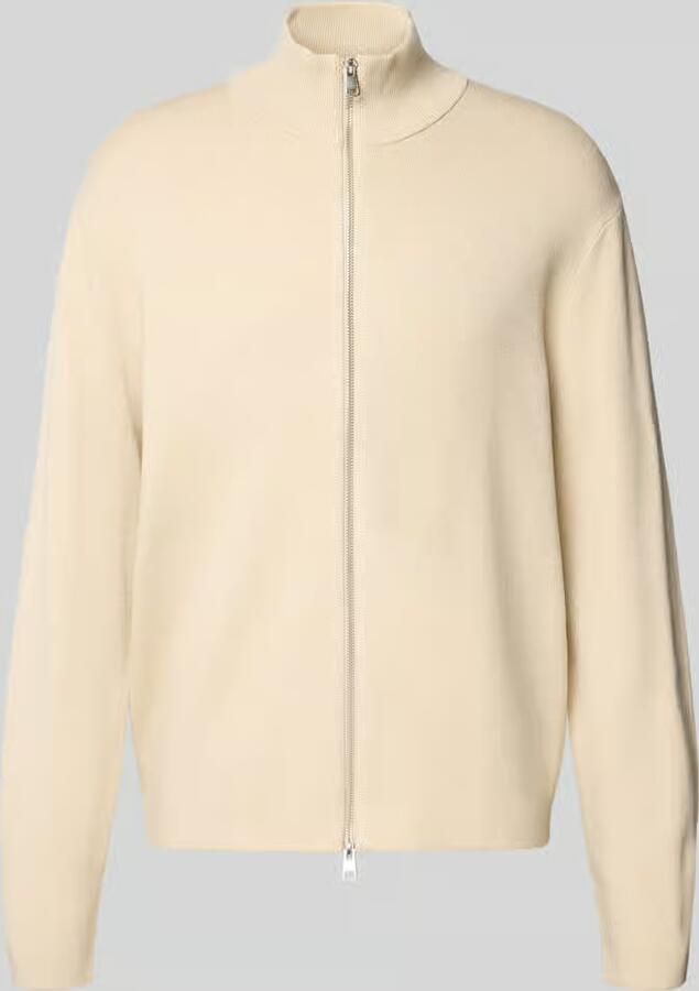 Selected Relaxed fit gebreid jack van viscosemix model 'TELLER' - Foto 2