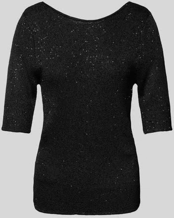 Selected Femme Gebreid shirt met pailletten model 'JOSIE' - Foto 2