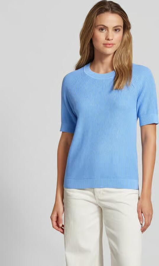 Selected Femme Gebreid shirt met ronde hals model 'SLFELINNA' - Foto 4