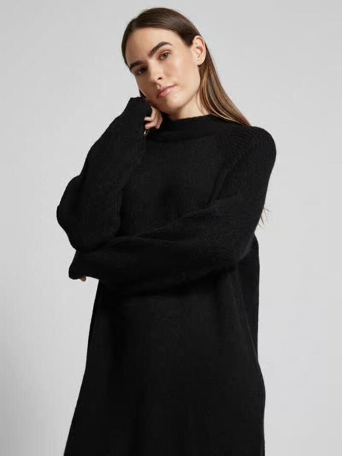 Selected Femme Gebreide jurk met opstaande kraag model 'LULU'