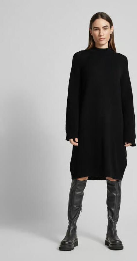 Selected Femme Gebreide jurk met opstaande kraag model 'LULU' - Foto 3