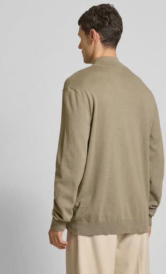 SELECTED HOMME Heren Truien & Vesten Slhberg Half Zip Cardigan Noos Groen - Foto 8