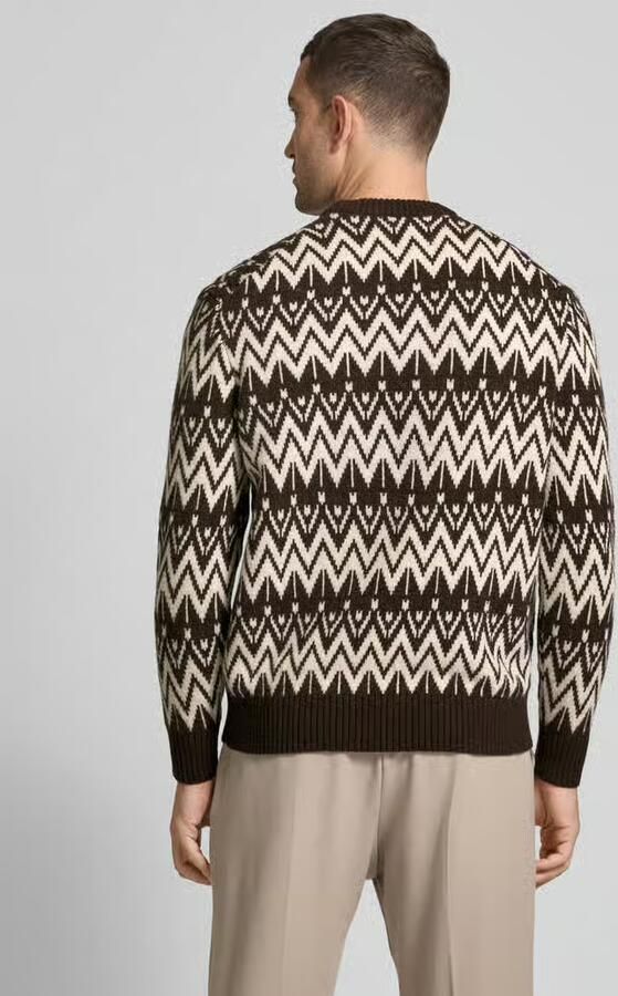 Selected Homme Gebreide pullover met ribboorden model 'PINE'