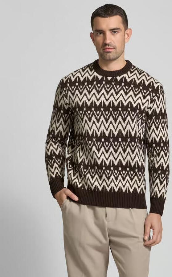 Selected Homme Gebreide pullover met ribboorden model 'PINE' - Foto 2