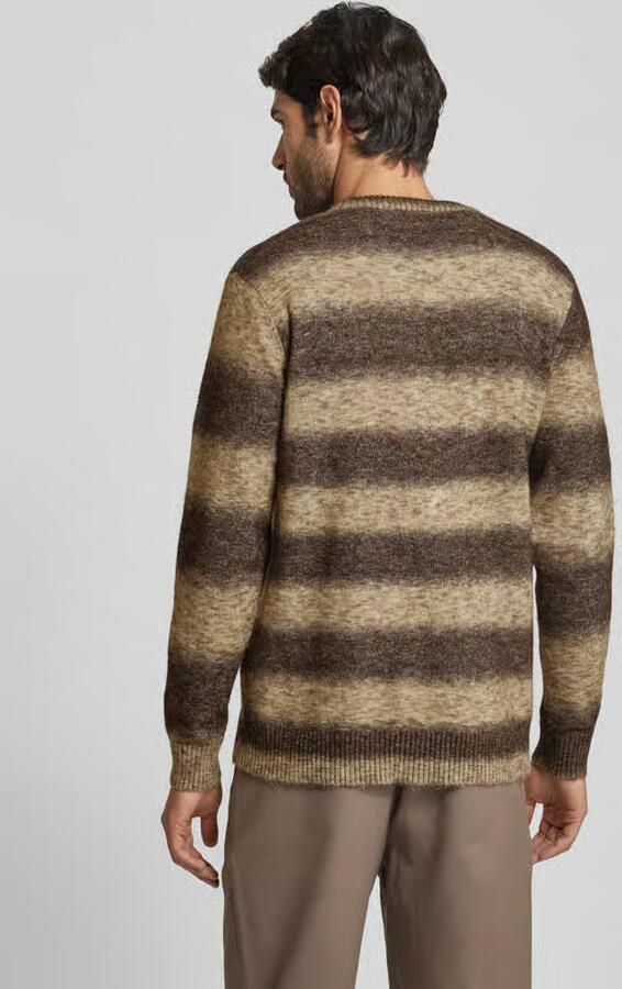 Selected Homme Gebreide pullover met ribboorden model 'RAI'