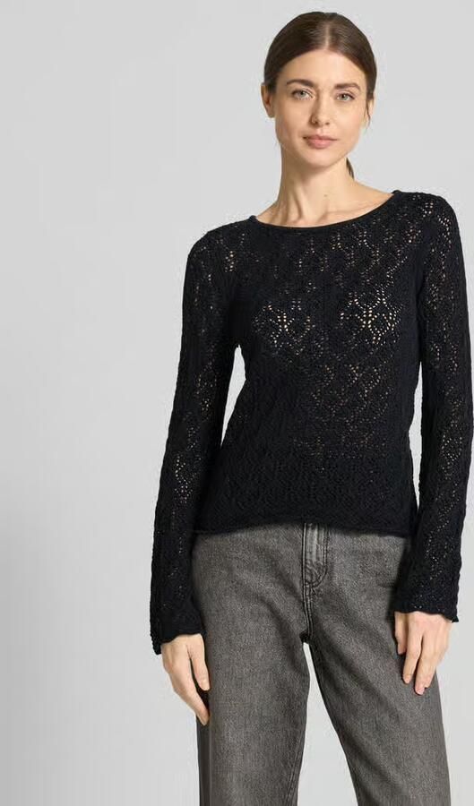 Selected Femme Gebreide pullover met ronde hals model 'NIVA' - Foto 3