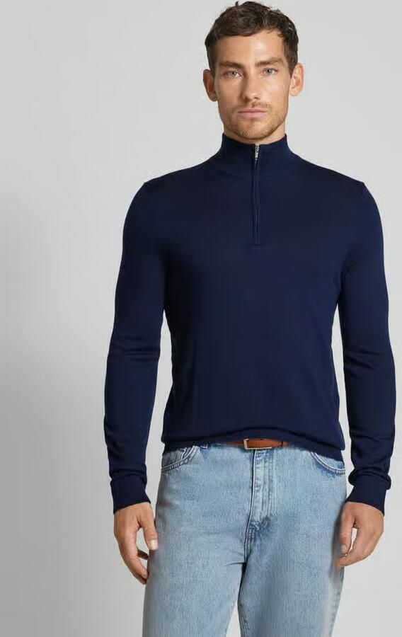 Selected Homme Gebreide pullover van merinowol met schipperskraag model 'TRAY' - Foto 4