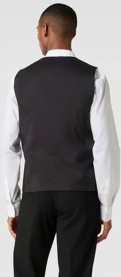 Selected Homme Slim fit gilet met paspelzakken model 'LIAM' - Foto 5