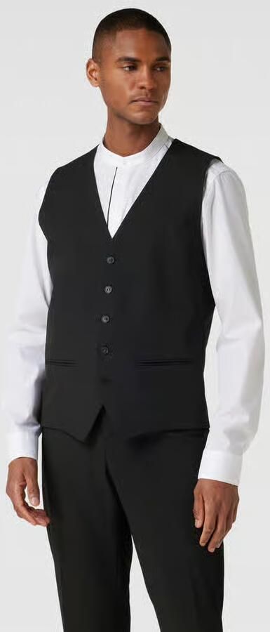 Selected Homme Slim fit gilet met paspelzakken model 'LIAM' - Foto 6
