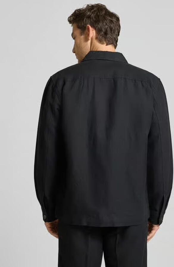 Selected Homme Hemdjack met relaxed fit van mix van katoen en linnen model 'LEROY' - Foto 2