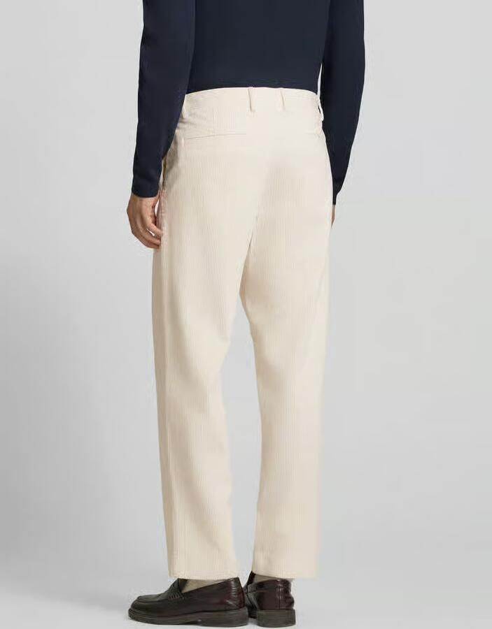 Selected High waist corduroy broek met bandplooi model 'Luke' - Foto 2