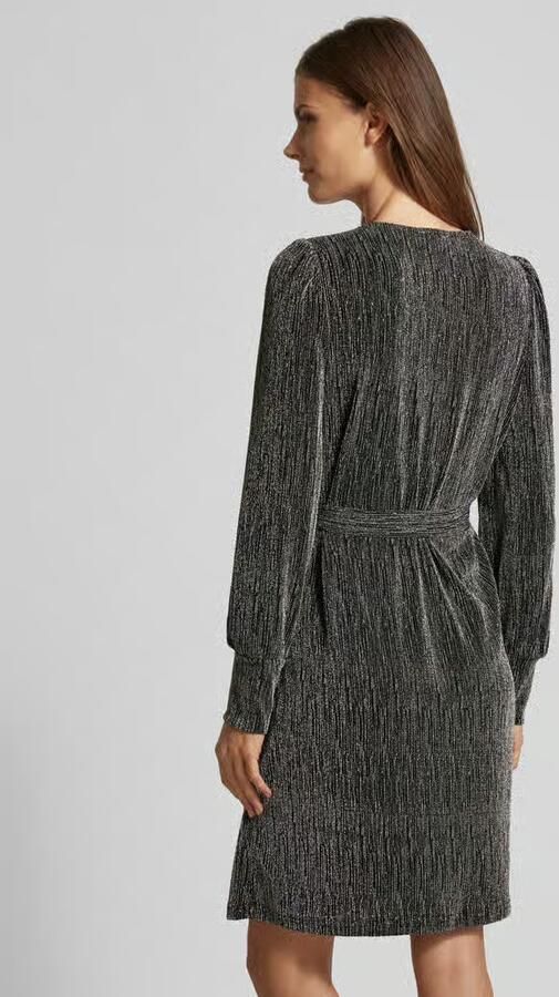 Selected Femme Knielange jurk met V-hals model 'ANITA AGNETHE'