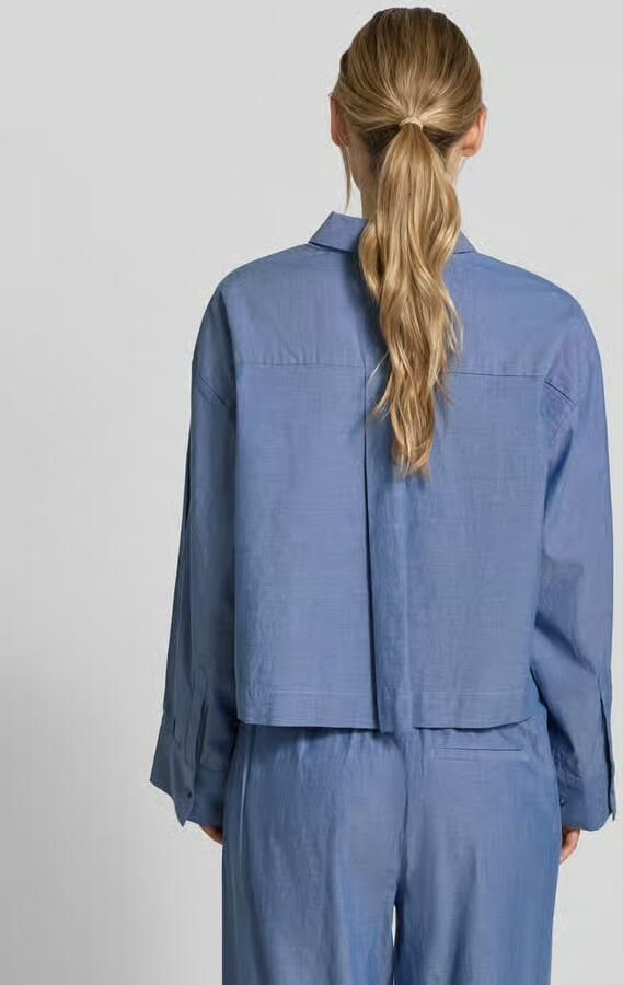 Selected Kort blouse van puur biologisch katoen model 'KIRA-ASTHA' - Foto 4