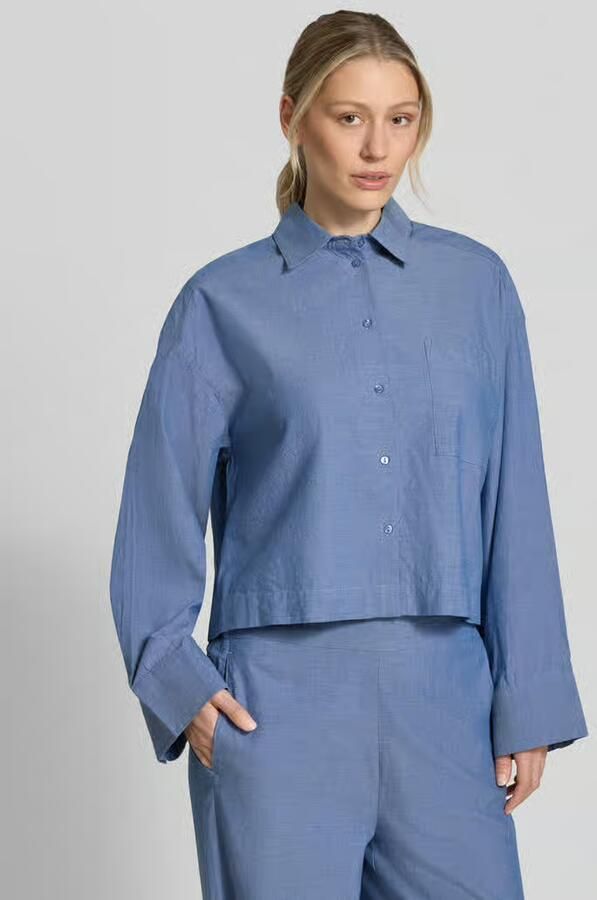 Selected Kort blouse van puur biologisch katoen model 'KIRA-ASTHA' - Foto 3