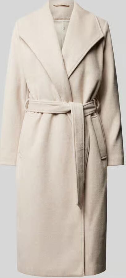 Selected Femme Lange jas met strikceintuur model 'ROSA' - Foto 2