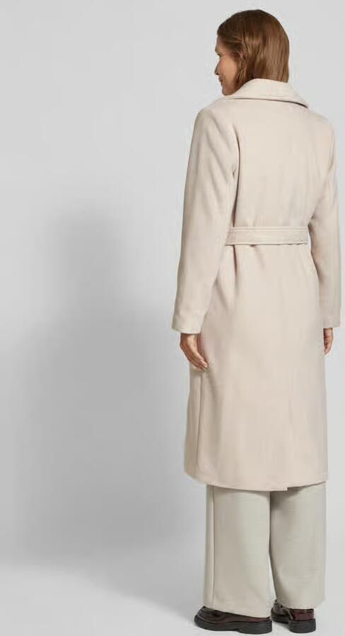 Selected Femme Lange jas met strikceintuur model 'ROSA'