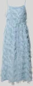 SELECTED WOMEN Dames Jurken Slfmyline Regular Midi Strap Dress Lichtblauw - Foto 5